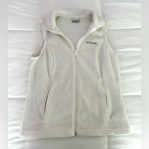 Columbia white vip up vest